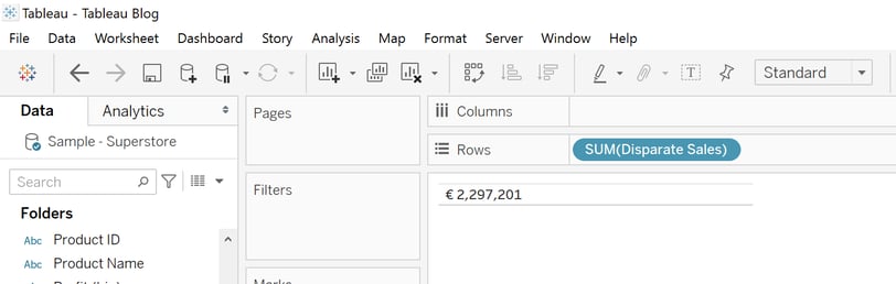 1.2 Disparate Total Sales Amount