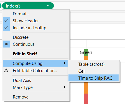 Change compute using Tableau Desktop