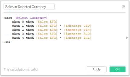 Dynamic Measure Selection Calc