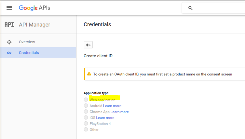 3. Creat OAuth client - sub