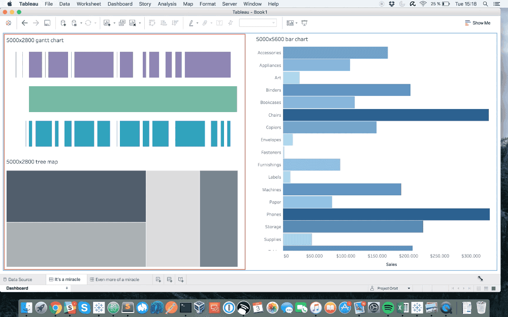 Simple Dashboard with two layout containers