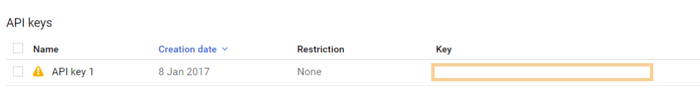 API Key Google