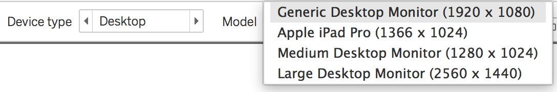 There's definitely more possible screen resolutions than these four