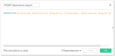 POINT destination airport