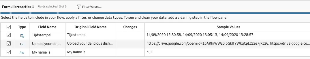 Tableau Prep connection to files