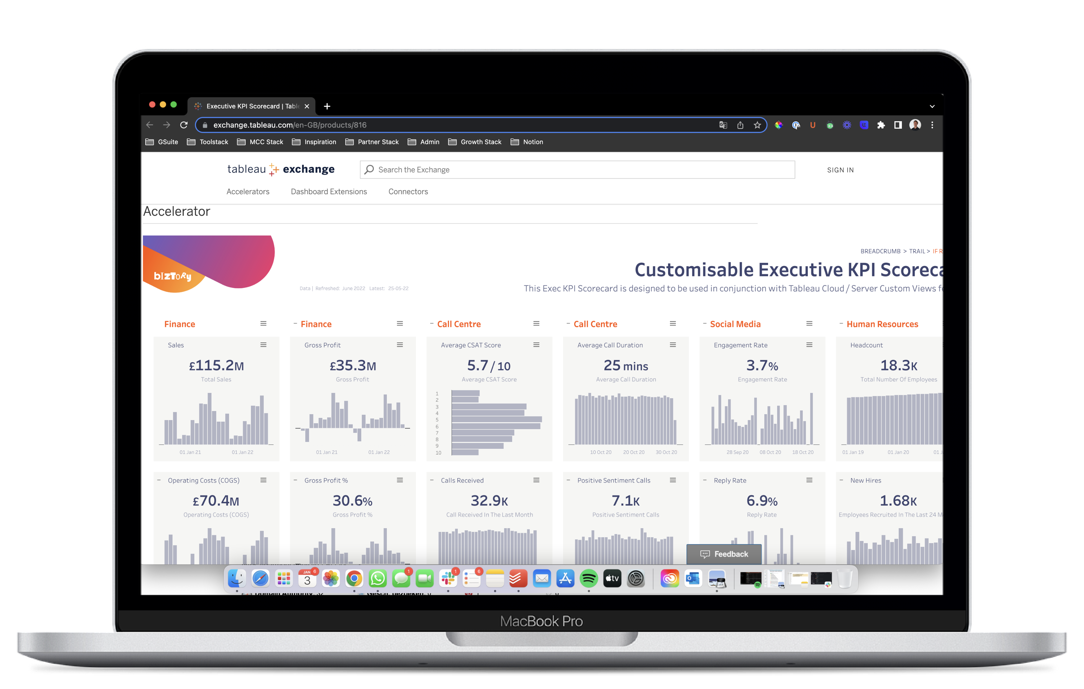 tableau accelerator for supply chain