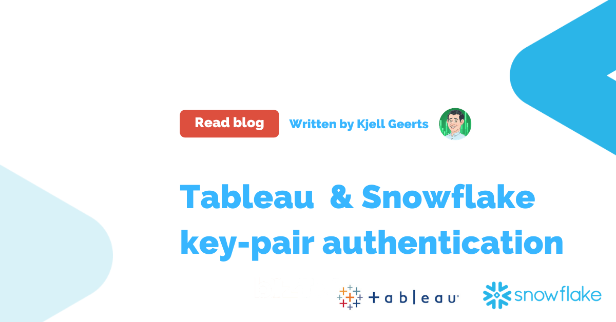 Tableau and Snowflake key-pair authentication