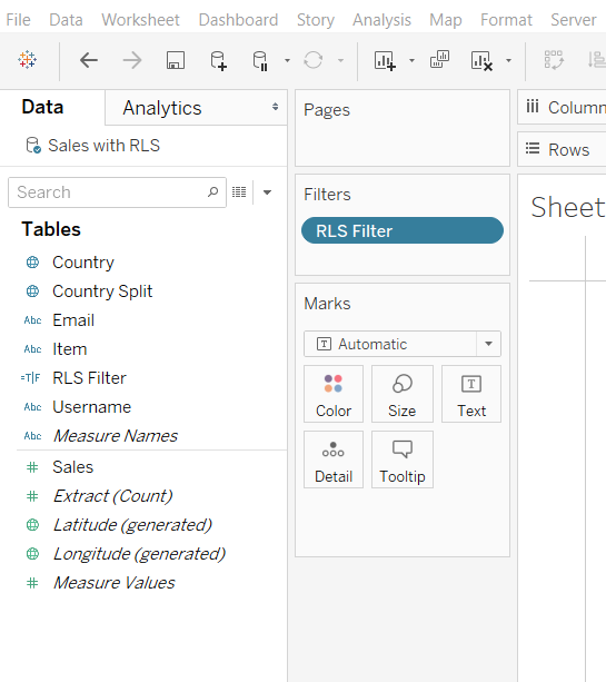 Create a data source filter