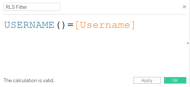 Row Level Security calculation